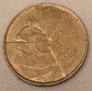 5 franaka 1987 Belgija (Belgium) avers